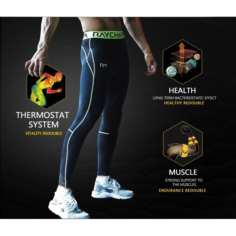 Sport Legging Compression Men Running Training C600 (Black)