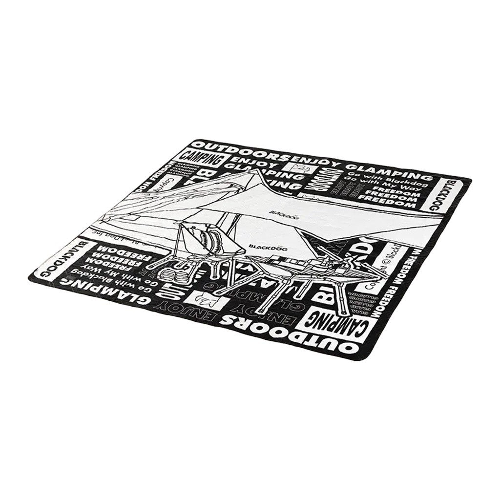 Matras Piknik Tebal Motif Blackdog BD-YCD002 Camping Piknik Mattress