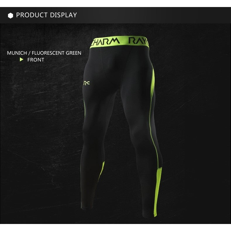 Sport Legging Compression Men Running Training C600 (Black)