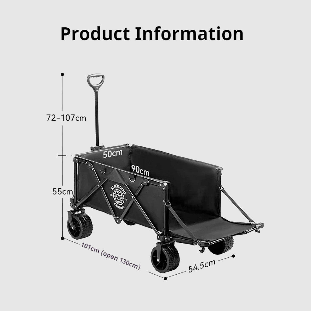 Blackdog Troli Lipat Camping Multifungsi CBD2450JJ036 Four Way Folding Cart Trolley