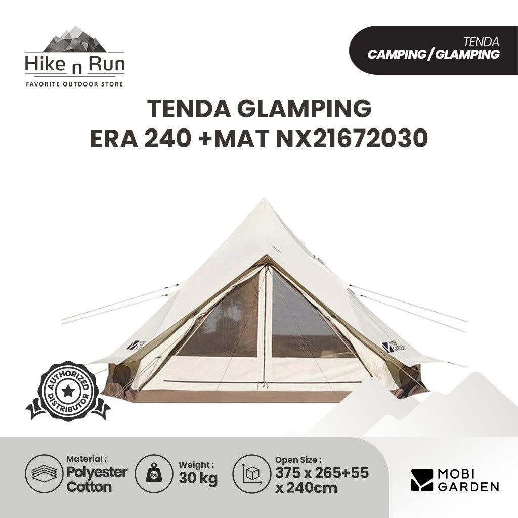 Tenda Camping Mobi Garden NX21561017 ERA 240 Glamping Tent+Mat NX21672030