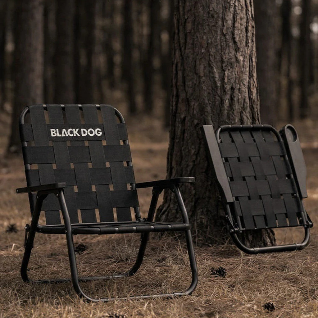 Kursi Lipat Portable Multifungsi Blackdog CBD2550JJ068 Ultralight Camping Chair Webbing Folding Chair Multifunction
