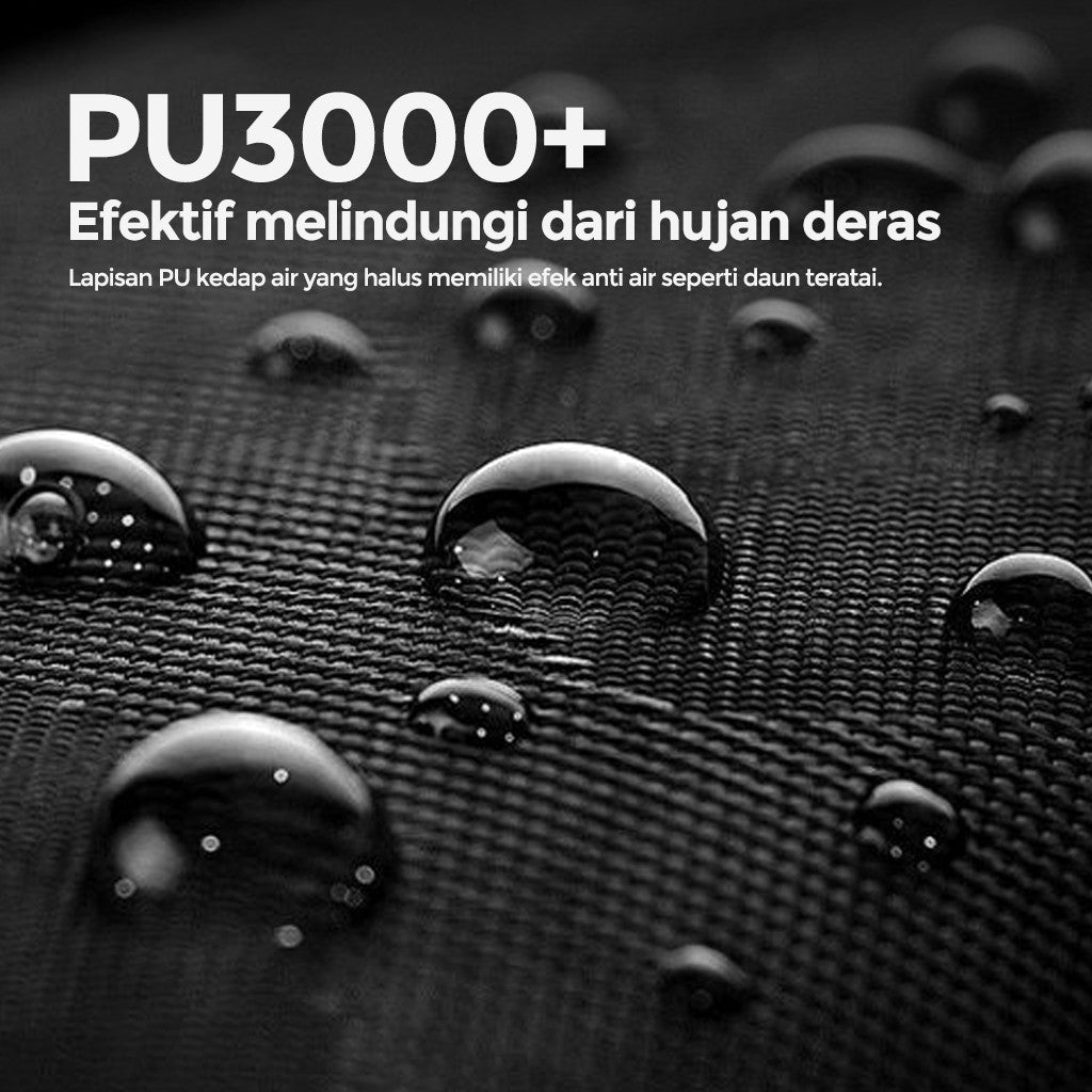 Blackdog Tenda Glamping SpaceX Starship CBD2450WS051 Camping Automatic Tent Black Vinyl Coating Tenda Keluarga Besar 8-10 Orang
