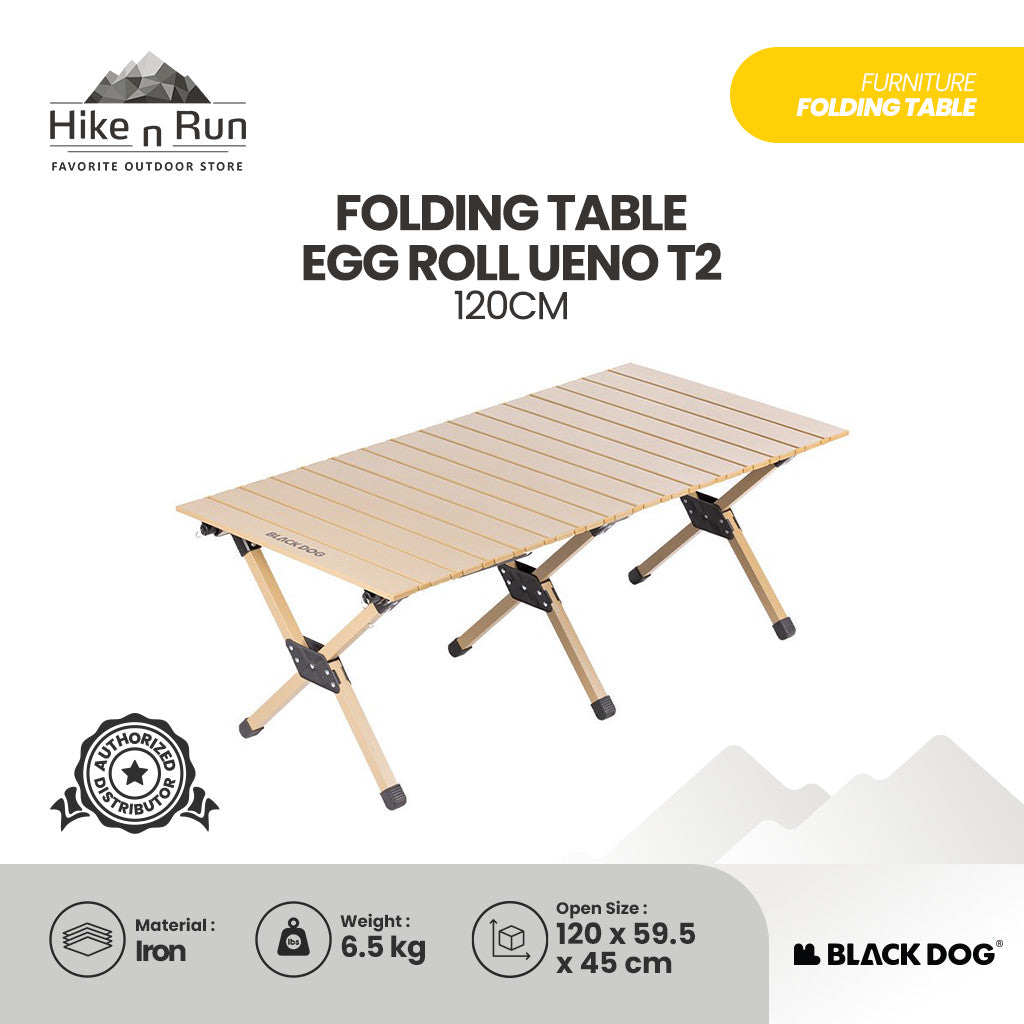 BLACKDOG Meja Lipat Camping CBD2550JJ052 Allumunium Roll Folding Table