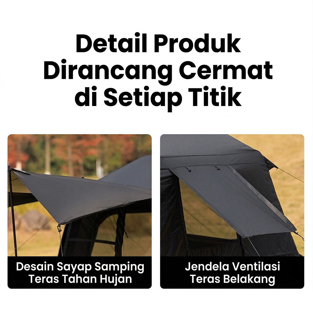 Blackdog Tenda Angin Camping CBD2550WS066 Shanyinju Pro Glamping Tent Air Inflatable