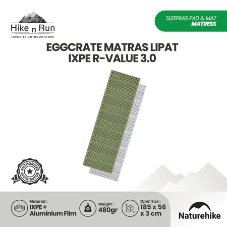 Naturehike Matras Lipat R-value 2.6 R- Value 3 R-Value 3.5 IXPE Ultralight CNK2650WS010 Matras Camping Gunung Anti Dingin Egg Crate Sleeping Pad Outdoor Portable R Value R.2.6 R.3 R3.5 CNK2550WS030 CNK2650WS027