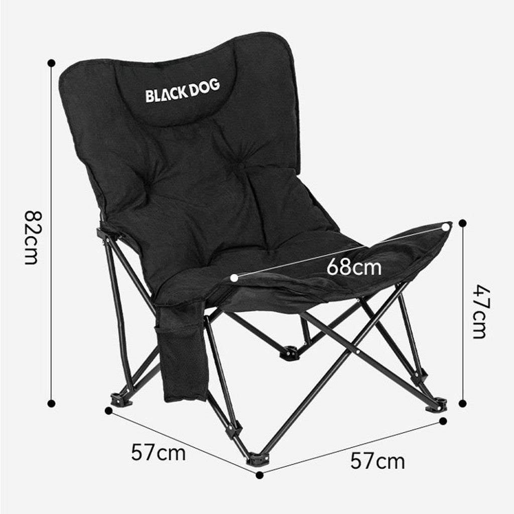 Blackdog Kursi Lipat Portable Outdoor Sandaran Tinggi CBD2550JJ067 Folding Butterfly Chair Moon Chair Recliner Camping
