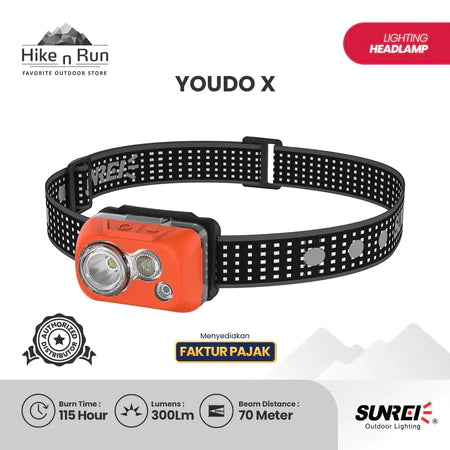 Sunrei Youdo X Waterproof IPX8 Headlamp