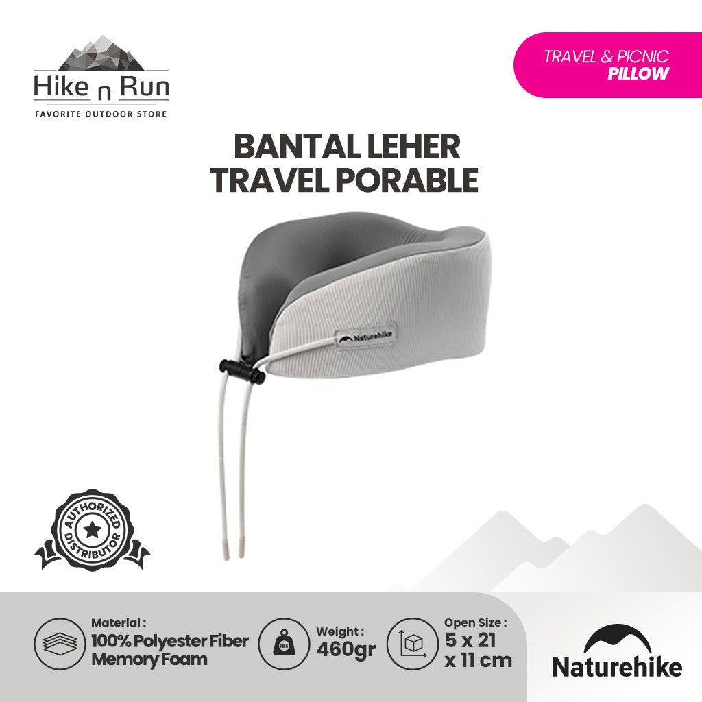 Naturehike Bantal Leher Travel CNK2450WS019 Memory Foam Ultralight Bantal Pesawat Portable