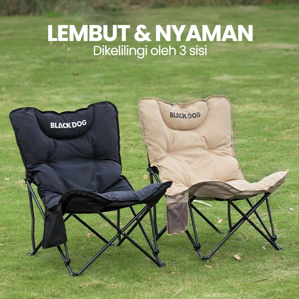 Blackdog Kursi Lipat Portable Outdoor Sandaran Tinggi CBD2550JJ067 Folding Butterfly Chair Moon Chair Recliner Camping