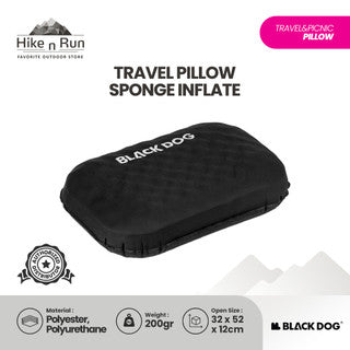 Bantal Tiup Inflatable Blackdog CBD2550WS062 Travel Pillow Foam Busa Outdoor Camping Hikking Glamping Pillow Sponge Inflate