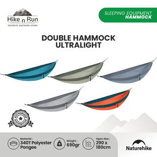 NATUREHIKE SINGLE DOUBLE HAMMOCK ULTRALIGHT NH21DC011