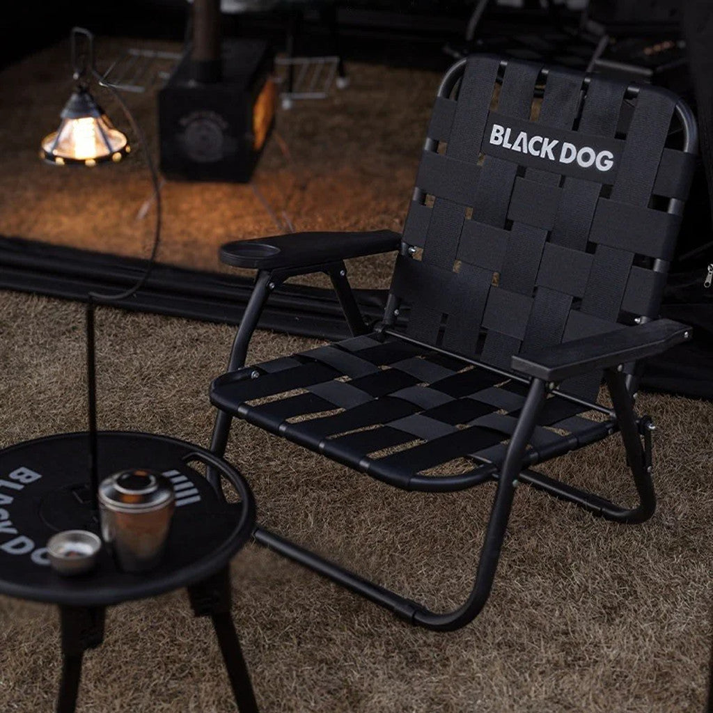 Kursi Lipat Portable Multifungsi Blackdog CBD2550JJ068 Ultralight Camping Chair Webbing Folding Chair Multifunction