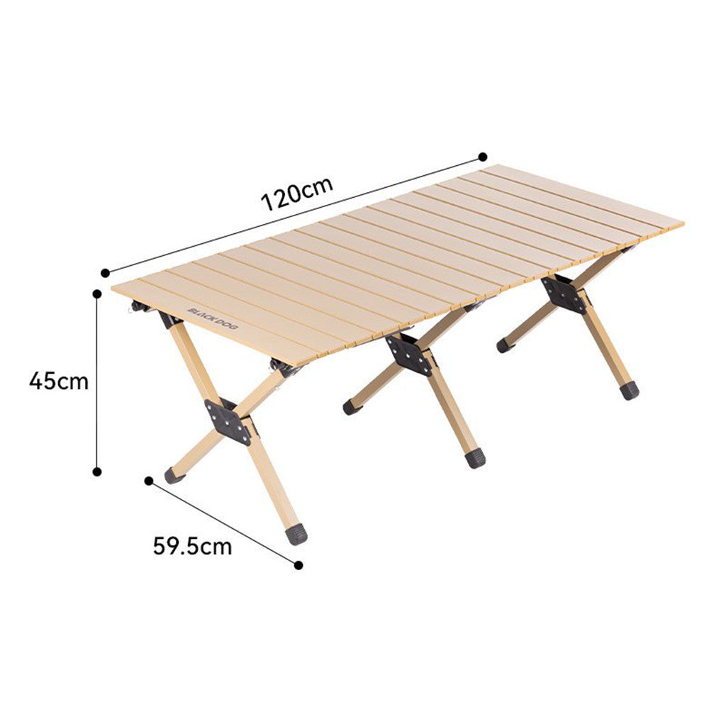 BLACKDOG Meja Lipat Camping CBD2550JJ052 Allumunium Roll Folding Table