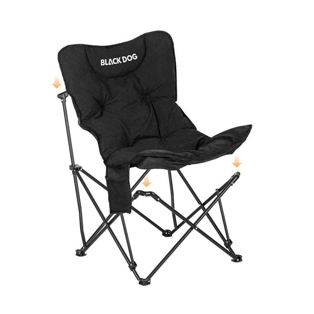 Blackdog Kursi Lipat Portable Outdoor Sandaran Tinggi CBD2550JJ067 Folding Butterfly Chair Moon Chair Recliner Camping