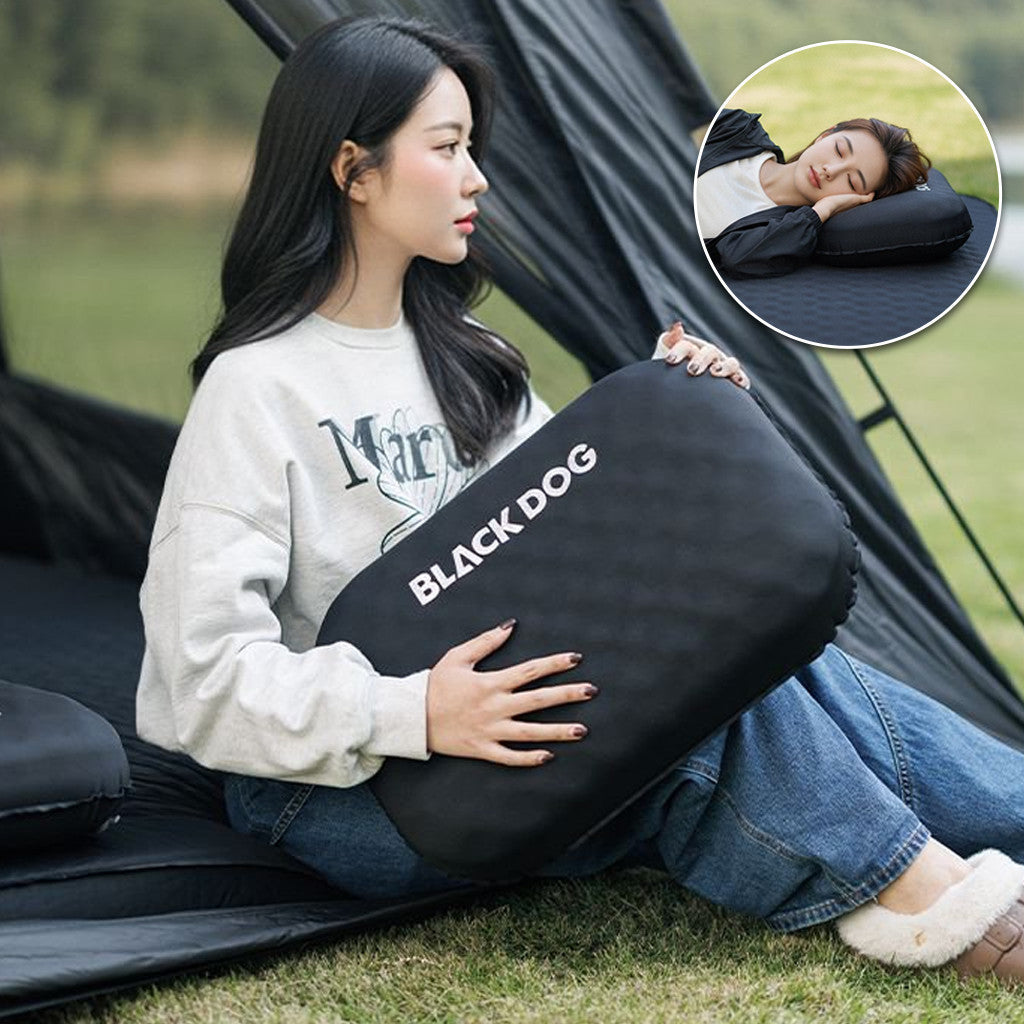 Bantal Tiup Inflatable Blackdog CBD2550WS062 Travel Pillow Foam Busa Outdoor Camping Hikking Glamping Pillow Sponge Inflate