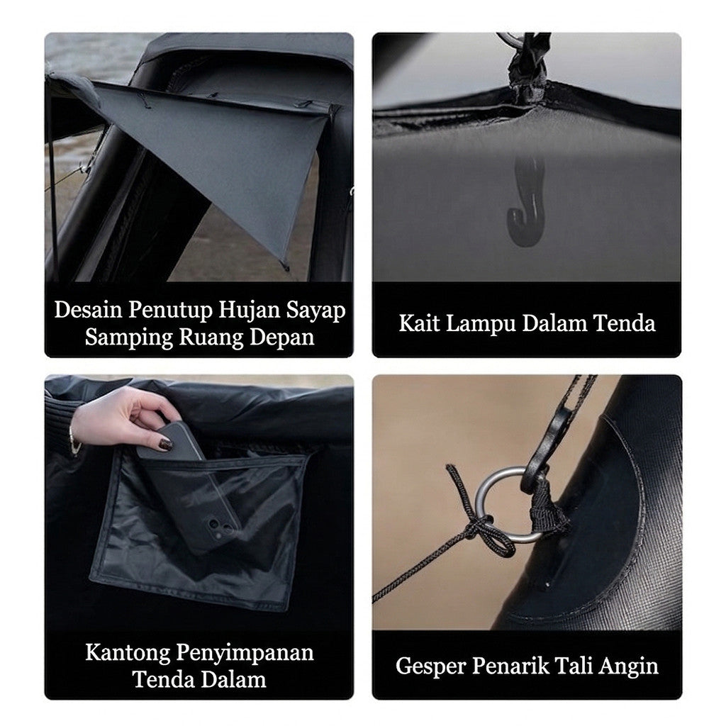 Blackdog Tenda Angin Camping CBD2550WS051 Leisure Air Inflatable Tent Glamping 3-4P