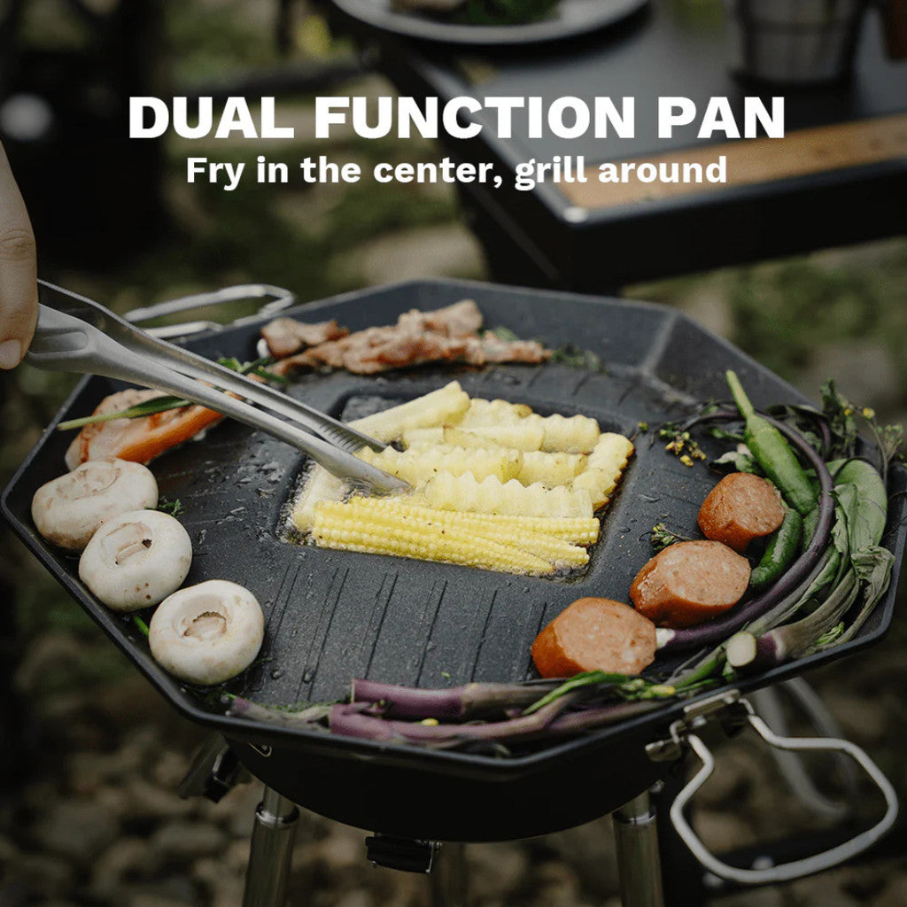 Firemaple Grill Pan Multifungsi Sizzle Pro Panci Panggang BBQ Anti Lengket