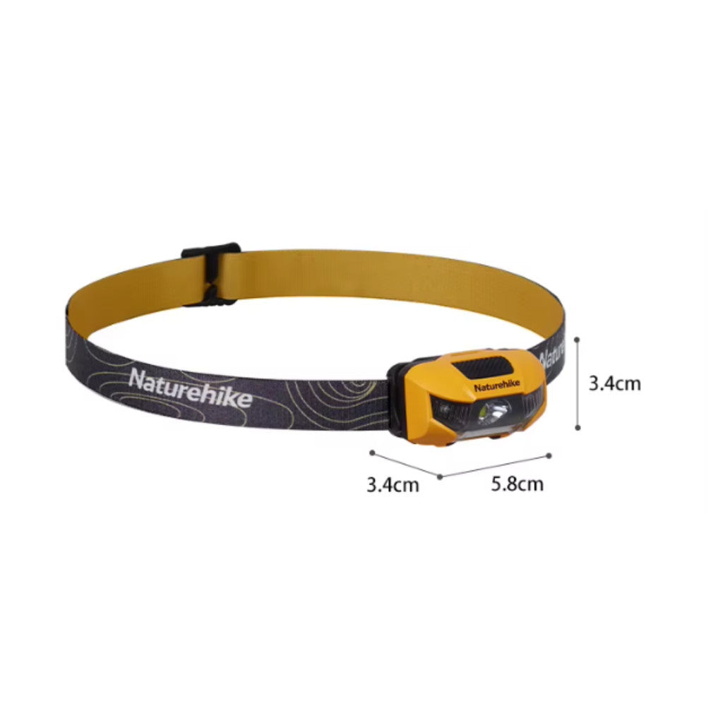 Naturehike Headlamp CNK2300DQ020 Head Lights Outdoor Hiking Battery Powered Waterproof Lampu Kepala