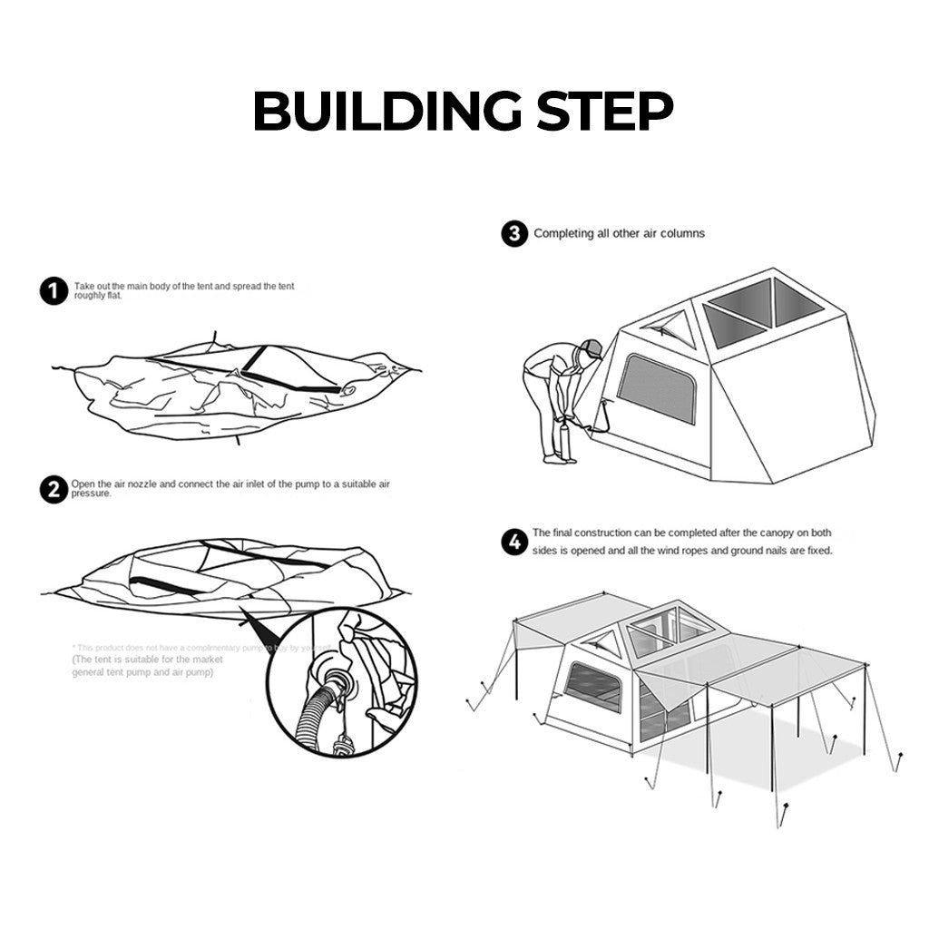 Tenda Camping Black Dog hikenrun