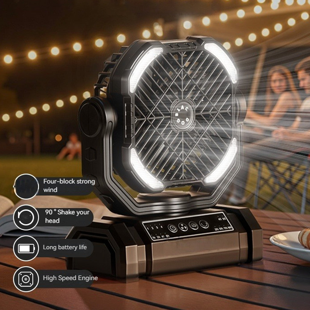 Blackdog Kipas Angin Camping Elektrik CBD2550ZM038 Strong Attack Table Fan Portable