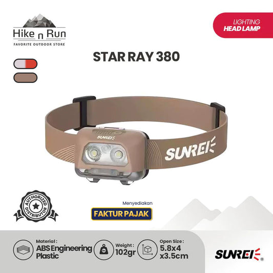 Sunrei Headlamp Star Ray Series Hybrid Battery