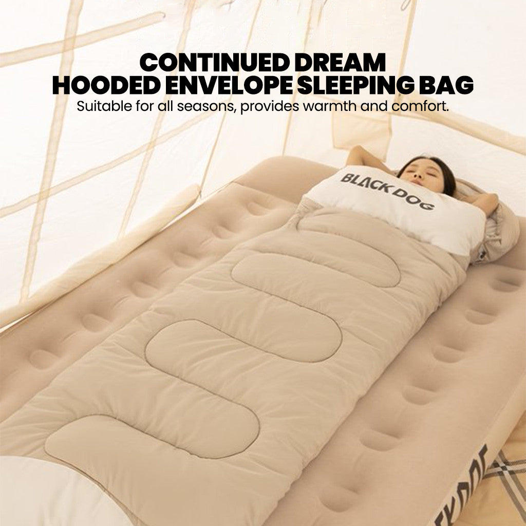 Blackdog Sleeping Bag Envelope With Hoodie T100 T130 Xumeng CBD2550WS054