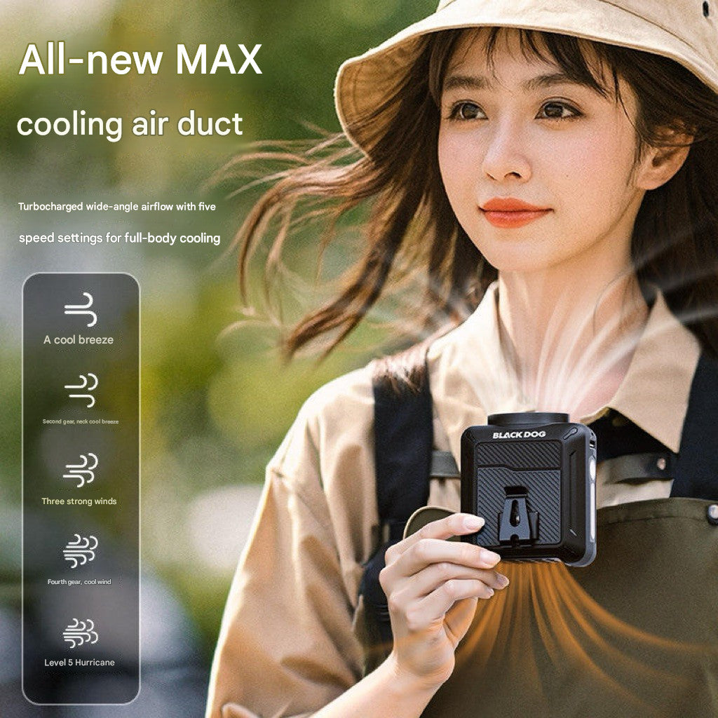 Blackdog Kipas Senter Genggam CBD2550ZM037 Waist and Neck Fan Portable Rechargeable