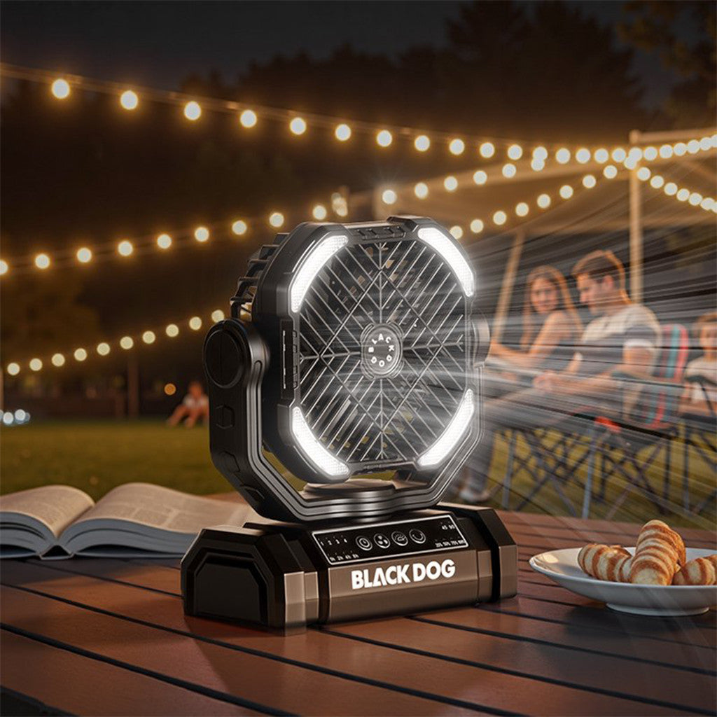 Blackdog Kipas Angin Camping Elektrik CBD2550ZM038 Strong Attack Table Fan Portable