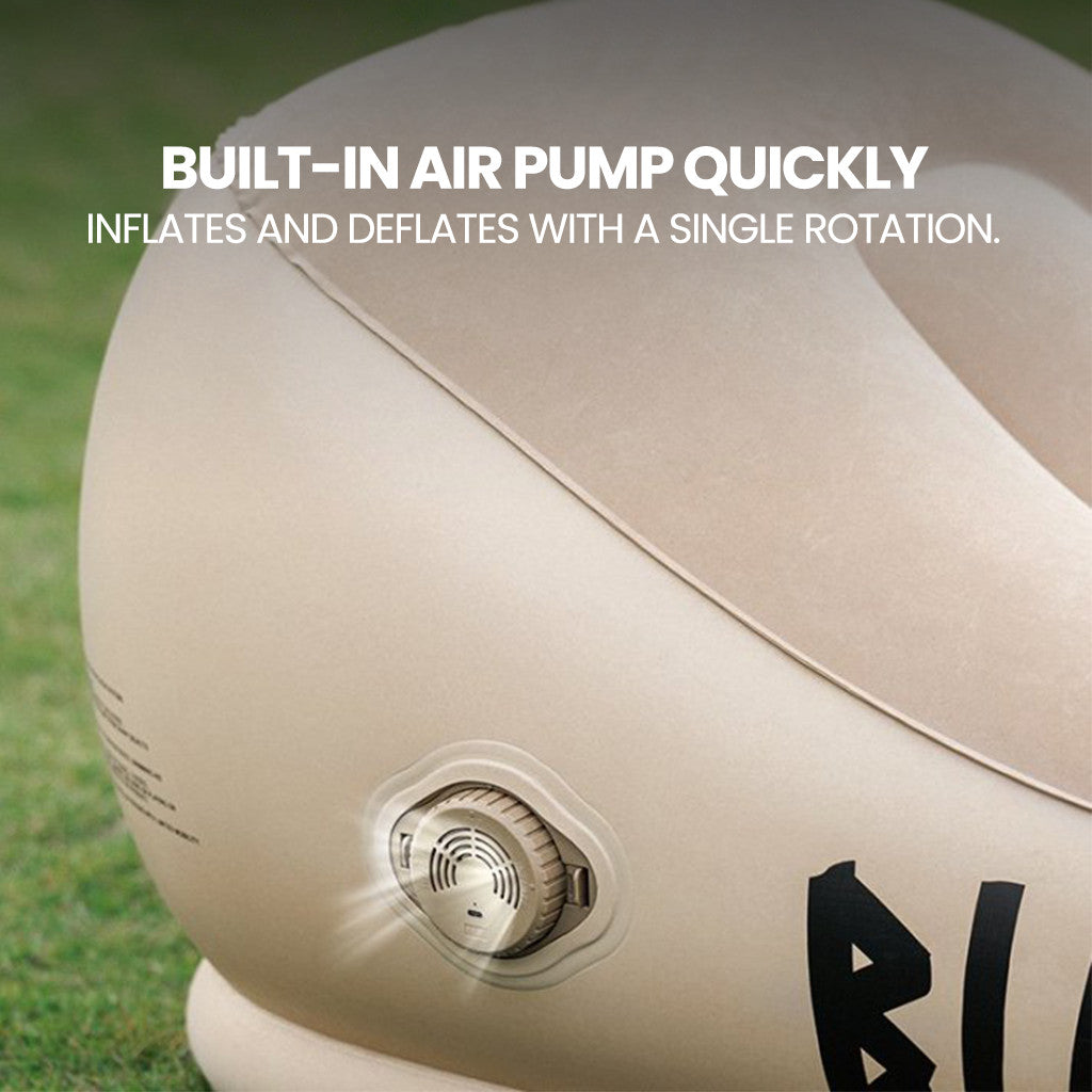 BLACKDOG Sofa Angin Camping Portable CBD2550WS046 Automatic Inflatable Sofa Built-in Electric Pump