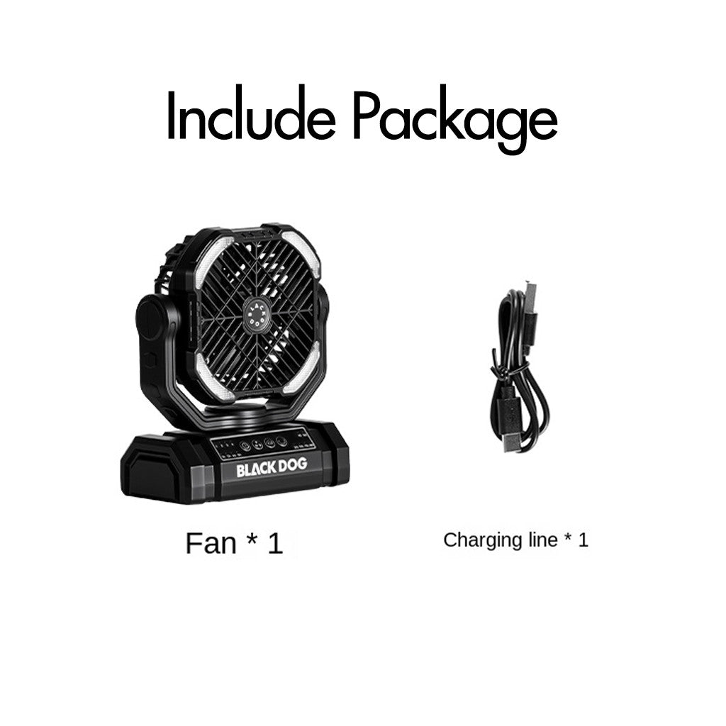 Blackdog Kipas Angin Camping Elektrik CBD2550ZM038 Strong Attack Table Fan Portable