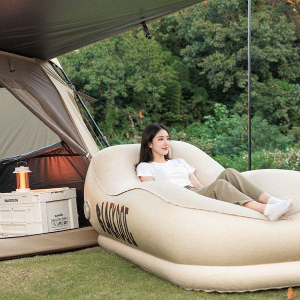 BLACKDOG Sofa Angin Camping Portable CBD2550WS046 Automatic Inflatable Sofa Built-in Electric Pump