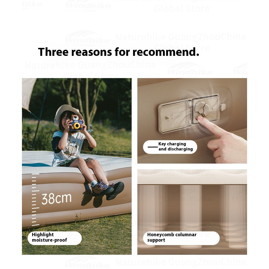 Naturehike Kasur Angin Camping Galmping Otomatis Built-in Pump Air Inflatable Mattress CNK2550WS013