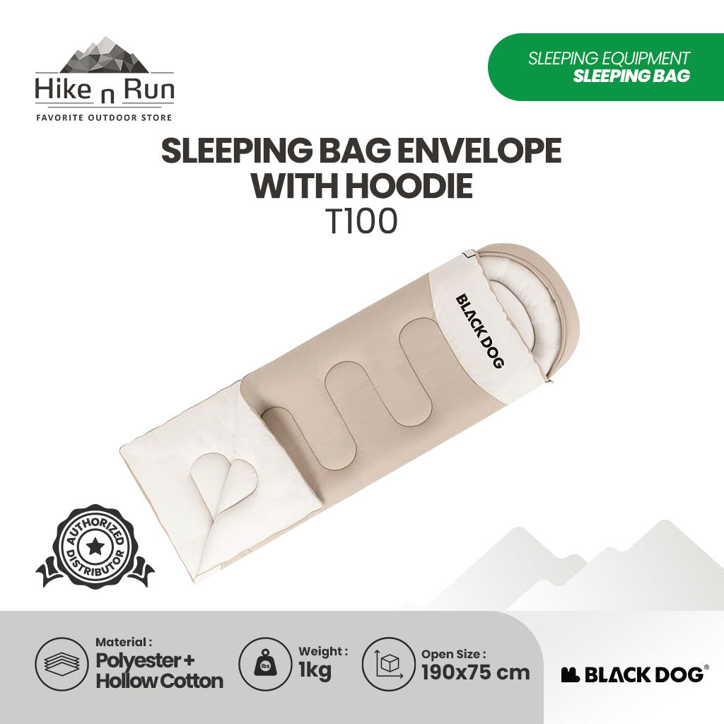 Blackdog Sleeping Bag Envelope With Hoodie T100 T130 Xumeng CBD2550WS054