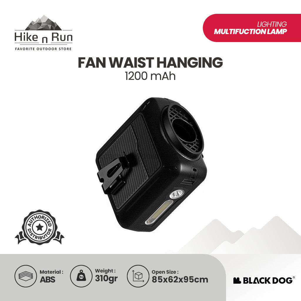 Blackdog Kipas Senter Genggam CBD2550ZM037 Waist and Neck Fan Portable Rechargeable