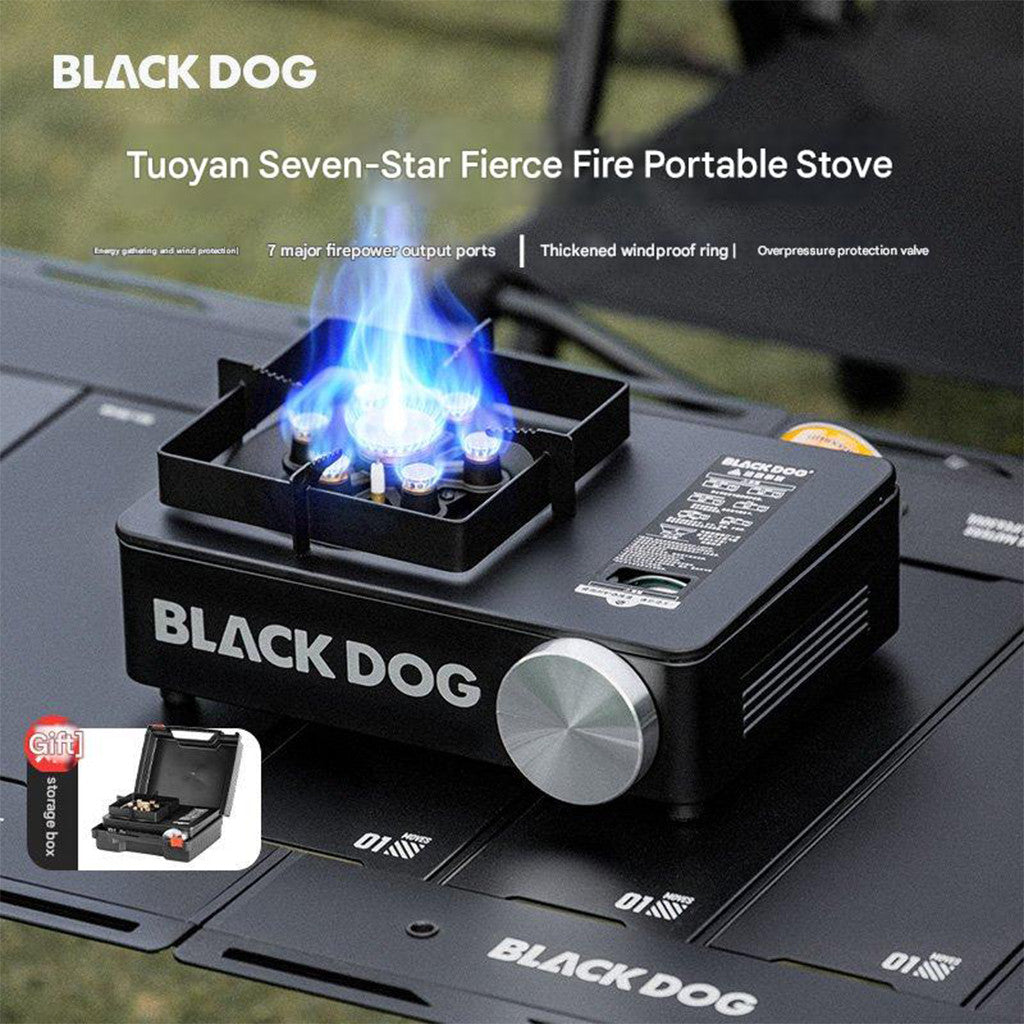 Blackdog Kompor Camping Qixing CBD2550CF014 Tuoyan Stove Gas Portable Seven Burner