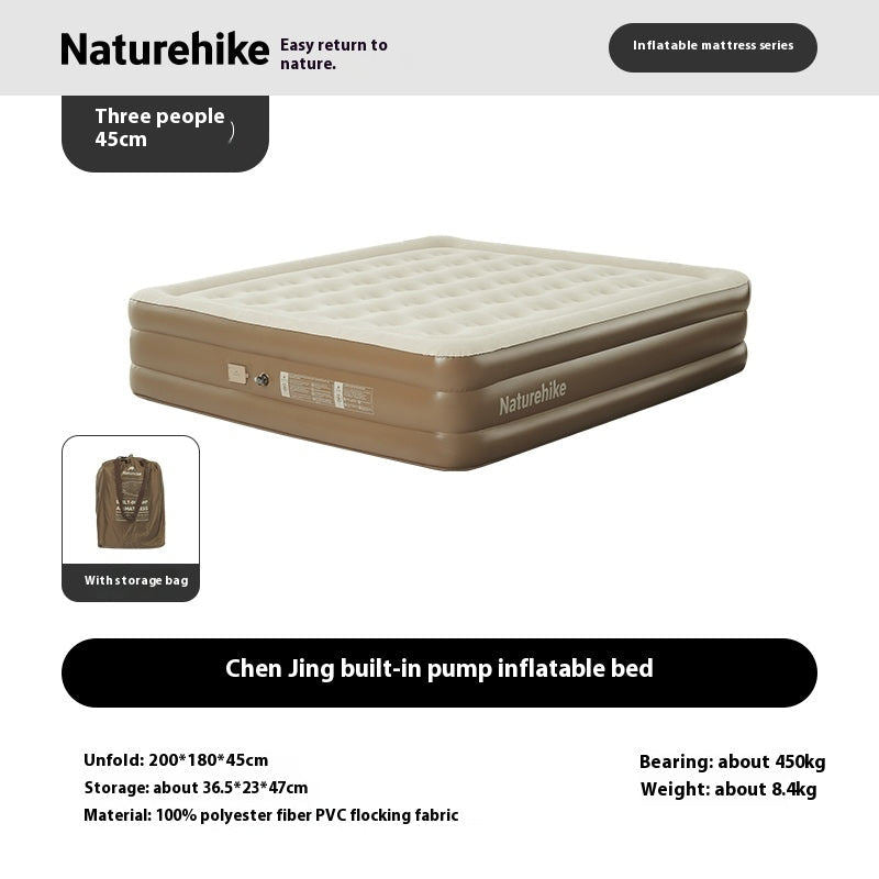 Naturehike Kasur Angin Camping Galmping Otomatis Built-in Pump Air Inflatable Mattress CNK2550WS013