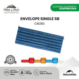 Naturehike Kantong TIdur Envelope CW280 CW295 CNK2300SD013 Sleeping Bag Duck Down CWM400 NH18Y011-R Ultralight
