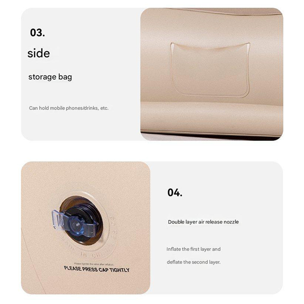 BLACKDOG Sofa Angin Camping Portable CBD2550WS046 Automatic Inflatable Sofa Built-in Electric Pump