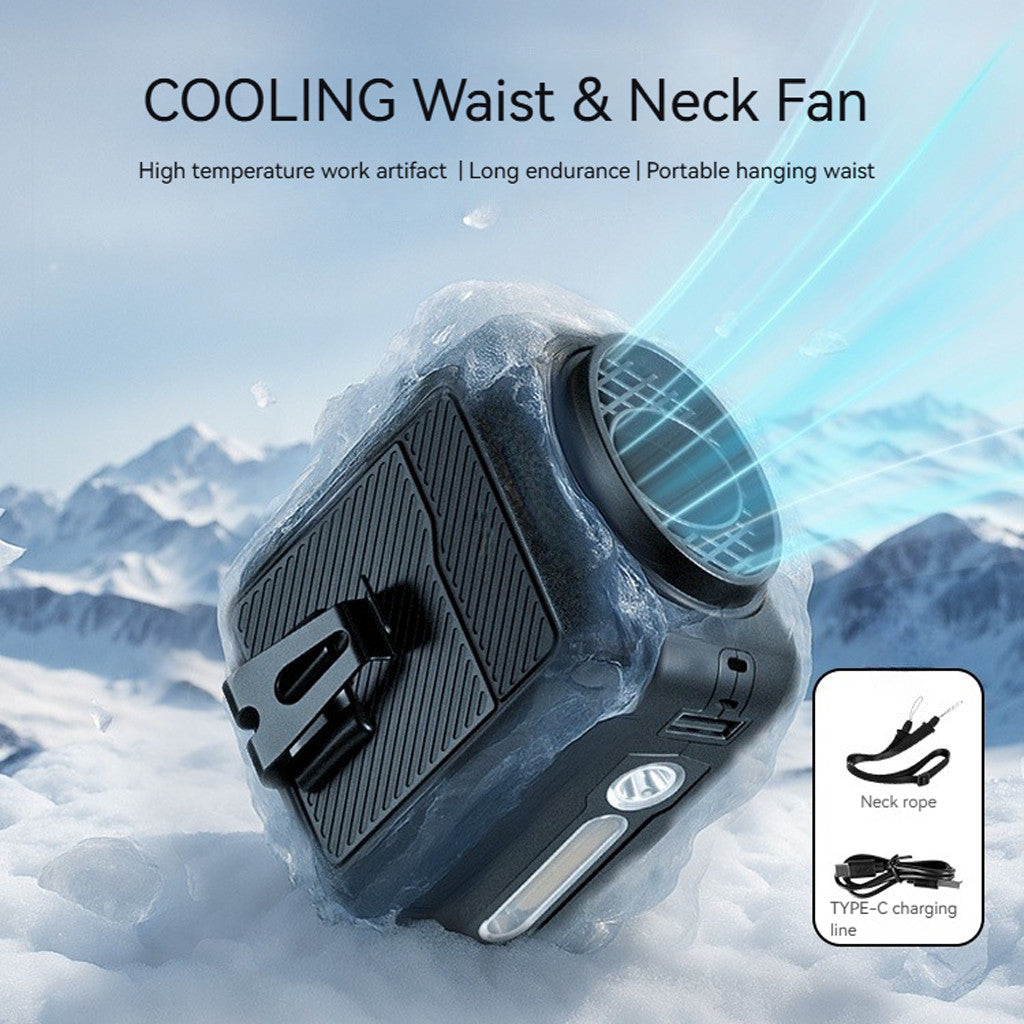 Blackdog Kipas Senter Genggam CBD2550ZM037 Waist and Neck Fan Portable Rechargeable