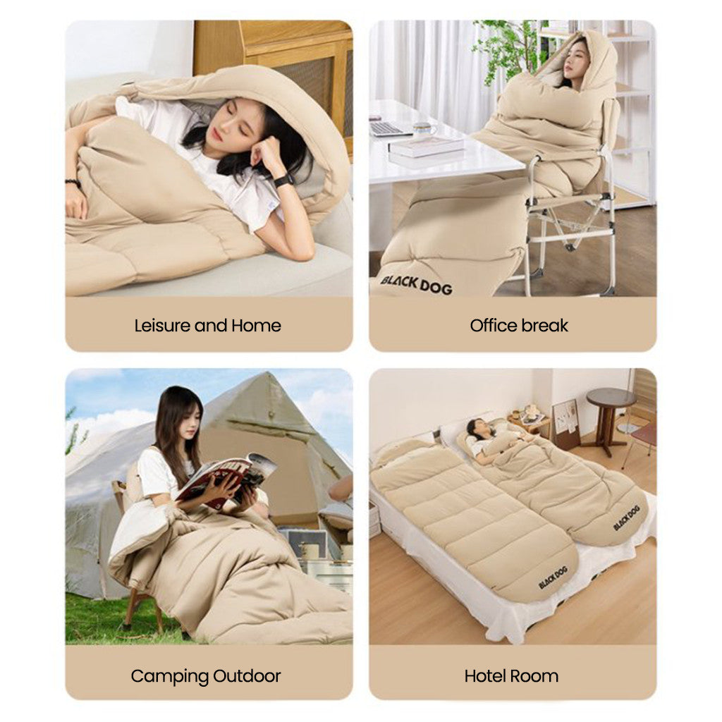 Blackdog Sleeping Bag Envelope With Hoodie T100 T130 Xumeng CBD2550WS054