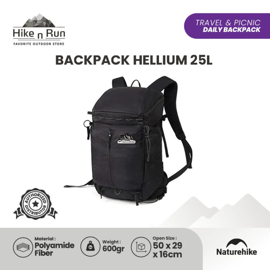 Naturehike Tas Ransel Hellium CNK2300016 Backpack Carrier Hiking Backpack Tas Hiking Ultralight Daypack Outdoor CNK2300BB017