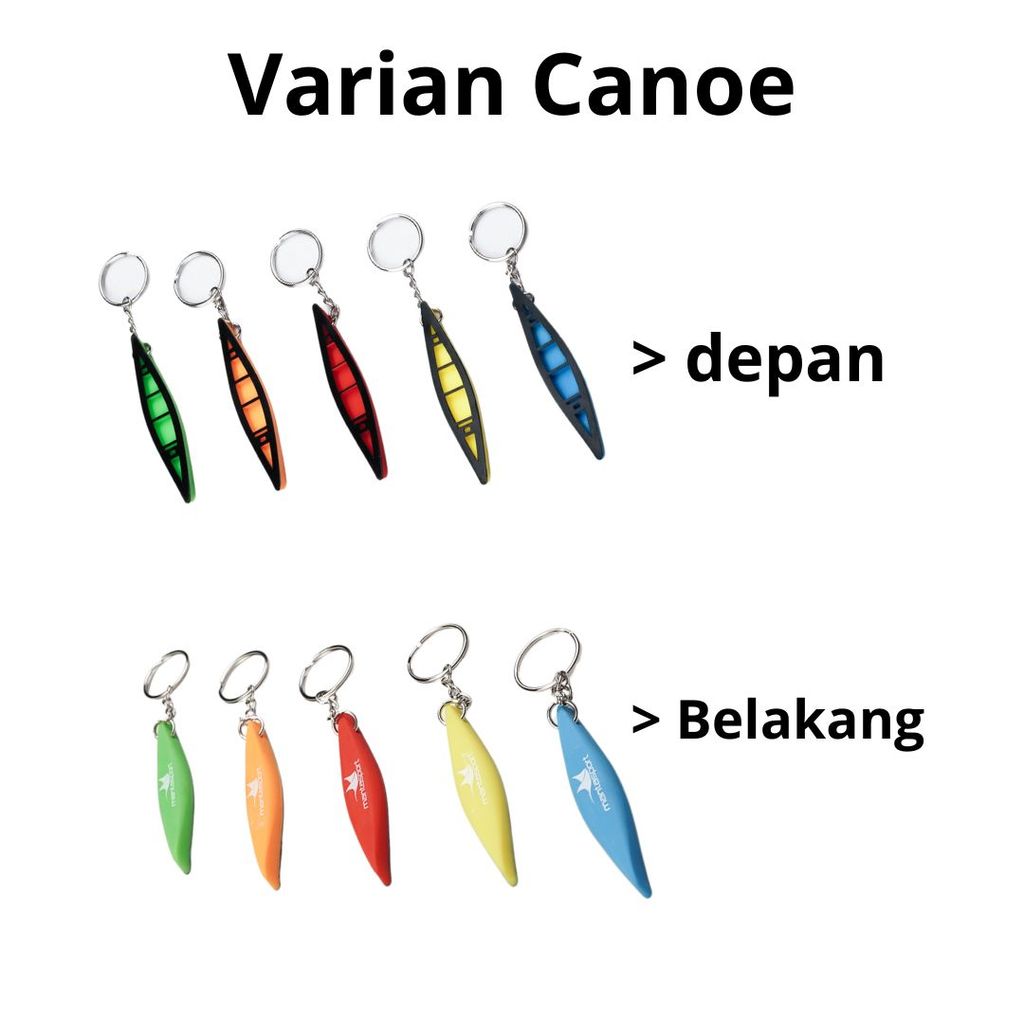 Mantasport Gantungan Kunci Aksesoris Bentuk Kayak Keychain Rubber Outdoor Canoe Adventure