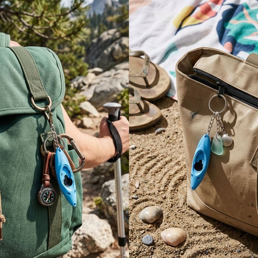 Mantasport Gantungan Kunci Aksesoris Bentuk Kayak Keychain Rubber Outdoor Canoe Adventure