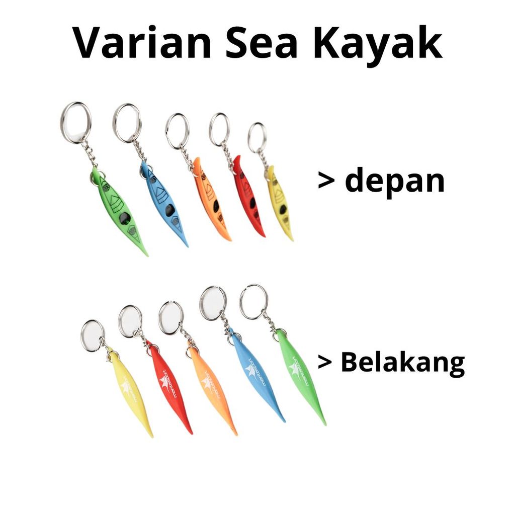 Mantasport Gantungan Kunci Aksesoris Bentuk Kayak Keychain Rubber Outdoor Canoe Adventure