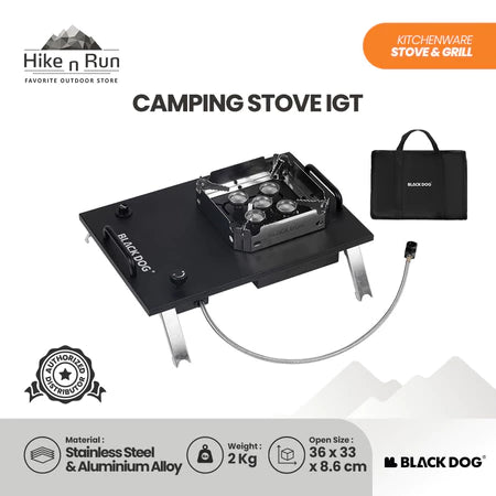 Kompor IGT Blackdog Kompor Lipat Comet Flame CBD2550CF010 Camping Stove IGT
