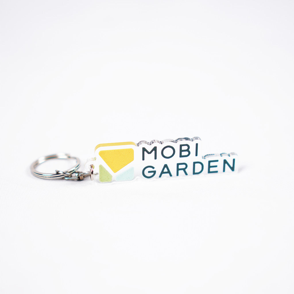 Mobi Garden Gantungan Kunci Akrilik Transparan Logo Mobi Garden Keychain Accessories