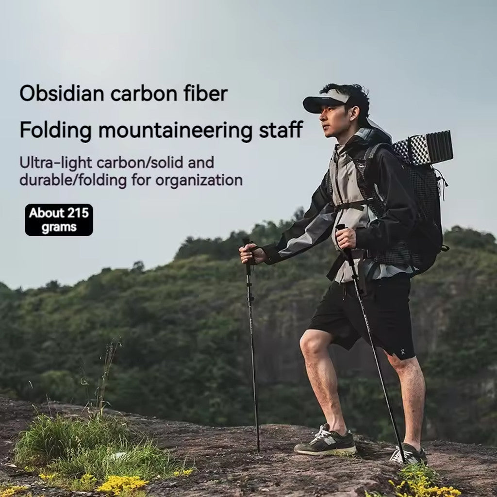Blackdog Trekking Pole CBD2450DS011 Obsidian Folding CBD2450DS013 Blackthorn 2.0 Telescopic Trekking Pole Carbon Ultralight