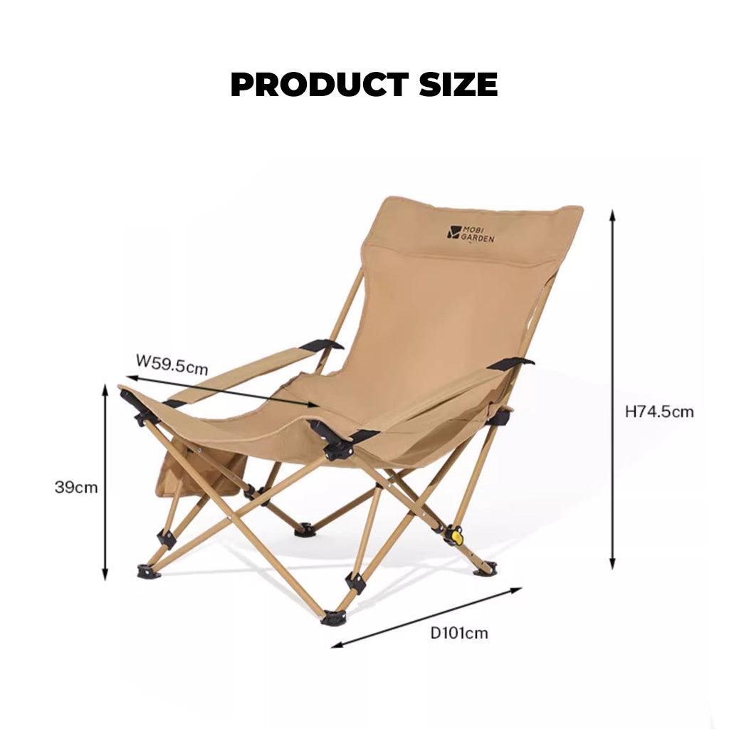 Mobi Garden Kursi Lipat Camping NX25665021 Recliner Folding Chair