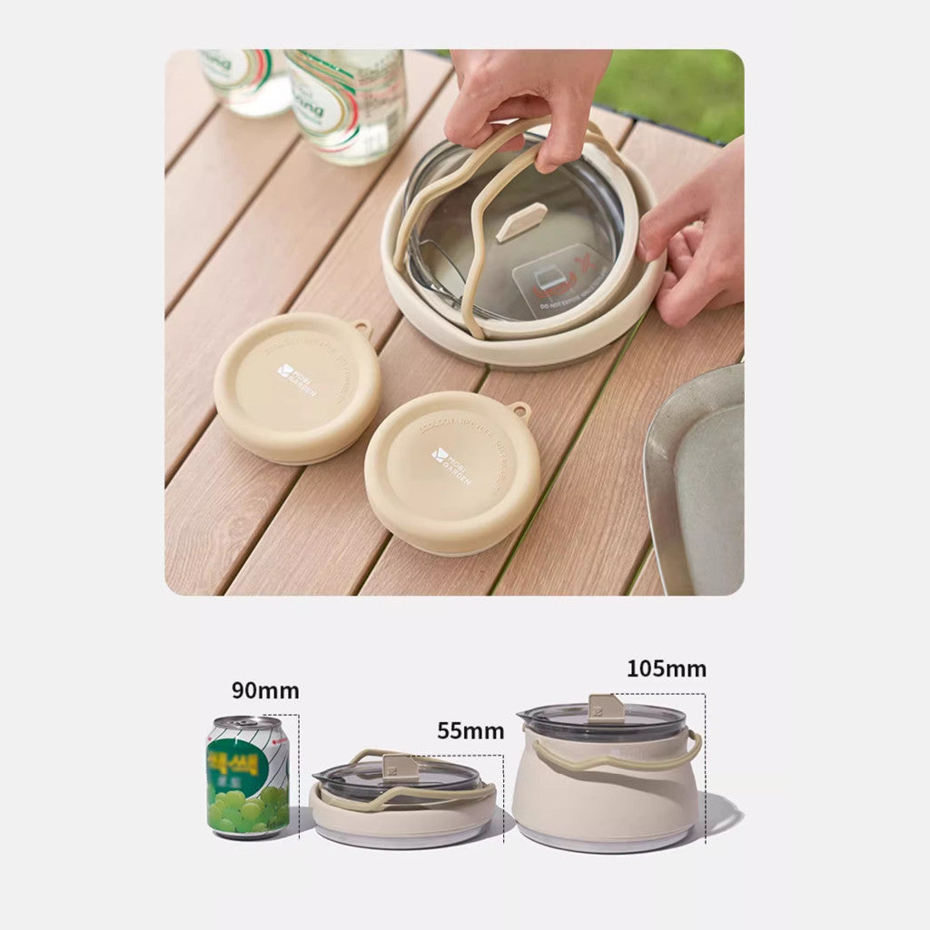 Mobi Garden Teko lipat dan gelas lipat NX23666015 Folding silicone kettle and cup NX23666016